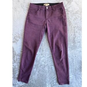 Democracy Ab Solution Jeans Womens 8 Burgundy Y2K Minimalist Momcore Stretch
